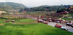 สถานที่ท่องเที่ยว สังขละบุรี สะพาน มอญ กาญจนบุรี